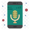 Mobile App Mobile Mic Music Recorder Icon