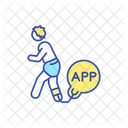 Mobile App Addiction Icon