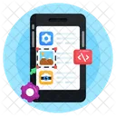 Mobile Development Mobile App Development App Coding Symbol