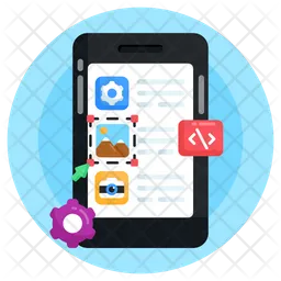 Mobile App Development  Icon