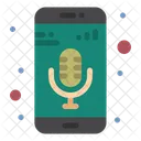 Mobile App Mobile Mic Music Recorder Icon