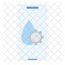 Mobile App Water Day Water Saving Symbol