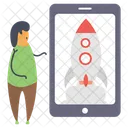 Mobile App Launch  Icon