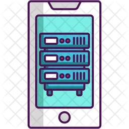 Mobile App Server  Icon