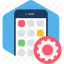 Mobile App Setting Configuration Gear Icon