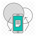 모바일 앱 동기화 아이콘
