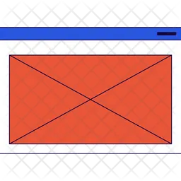 Mobile app wireframe  Icon