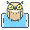 Mobile Application Mobile Education Owl Icon