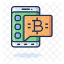 Mobile Application Bitcoin Application Bitcoin Icon