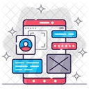 Mobile Application Online Communication Mobile Communication Icon