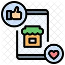 Mobile Application Business Engagement Icon