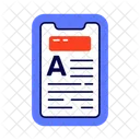 Mobile Article Mobile Content Online Article Icon