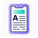 Mobile Article Mobile Content Online Article Icon