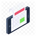 Article Writing Mobile Article Mobile Content Icône