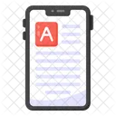Article Writing Mobile Blogging Content Writing Icône