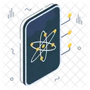 Mobile Atom Mobile Science Electron Icon