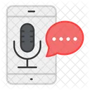Mobile Audio Message Mobile Voice Message Mobile Audio Messenger Icône