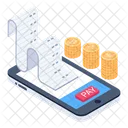 Mobile Bank Statement  Icon