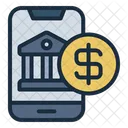 Mobile Banking Bank Finance Icon