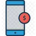 Mobile Banking Dollar Online Payment Icon