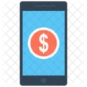 Mobile Banking Dollar Smartphone Icon
