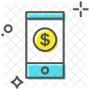 Mobile Banking Dollar Online Payment Icon