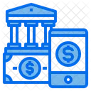 Money Mobilephone Bank Icon