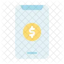 Mobile Banking Coin Money Icon