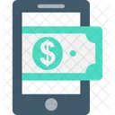 Mobile Banking Banknote Icon