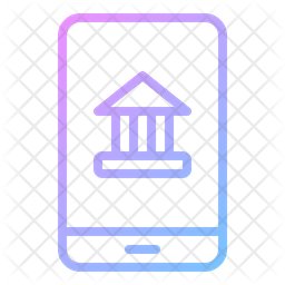 Mobile Banking Icon - Download in Gradient Style