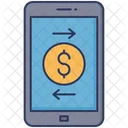Mobile Banking Money Exchange Money Transfer Icon