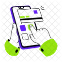 Mobile Banking Transaction Payment Icon