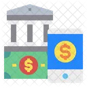 Money Mobilephone Bank Icon