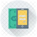 Mobile Banking Banknote Icon