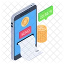 Mobile Banking Invoice  Icon