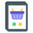 Mobile Basket Phone Shop Icon