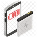 Mobile Battery Phone Battery Power Accumulator Icon