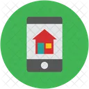 Handy Bildschirm Haus Icon