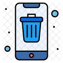 Mobile Bin Contact Delete Icon