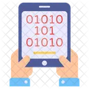 Mobile Binary Code Icon