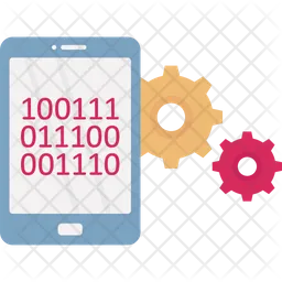 Mobile binary settings  Icon