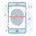 Thumbprint Fingerprint Mobile Biometric アイコン