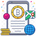 Mobile Bitcoin Cryptocurrency Crypto Symbol
