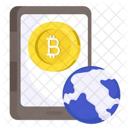 Mobile Bitcoin  Icon