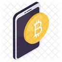 Mobile Bitcoin Cryptocurrency App Crypto Symbol