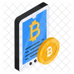 Mobiles Bitcoin  Symbol