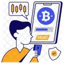 Mobile Bitcoin Cryptocurrency Crypto Icon