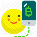 Mobile Bitcoin Bitcoin Crypto Icon