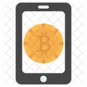 Mobile Bitcoin Mobile Btc Mobile Cryptocurrency Icon
