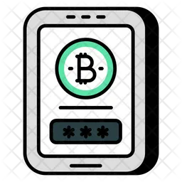 Mobile Bitcoin  Icon